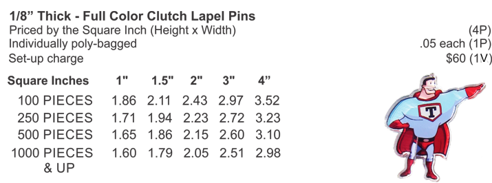 Clutch Lapel Pins example