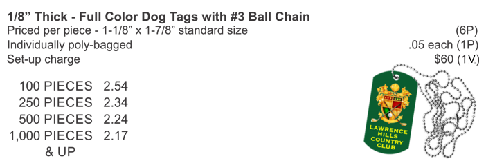 Dog Tags example